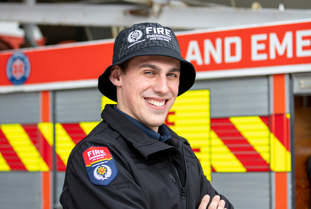 Fire and Emergency NZ uniform bucket hat photo