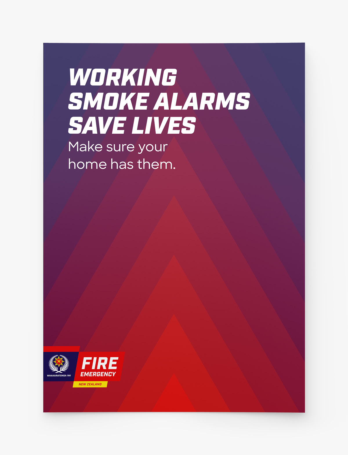 Fire and Emergency NZ COVID-19 working smoke alarms poster