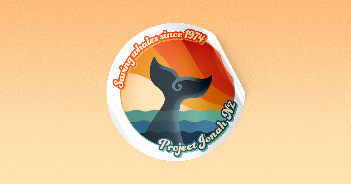 Project Jonah Retro Stickers