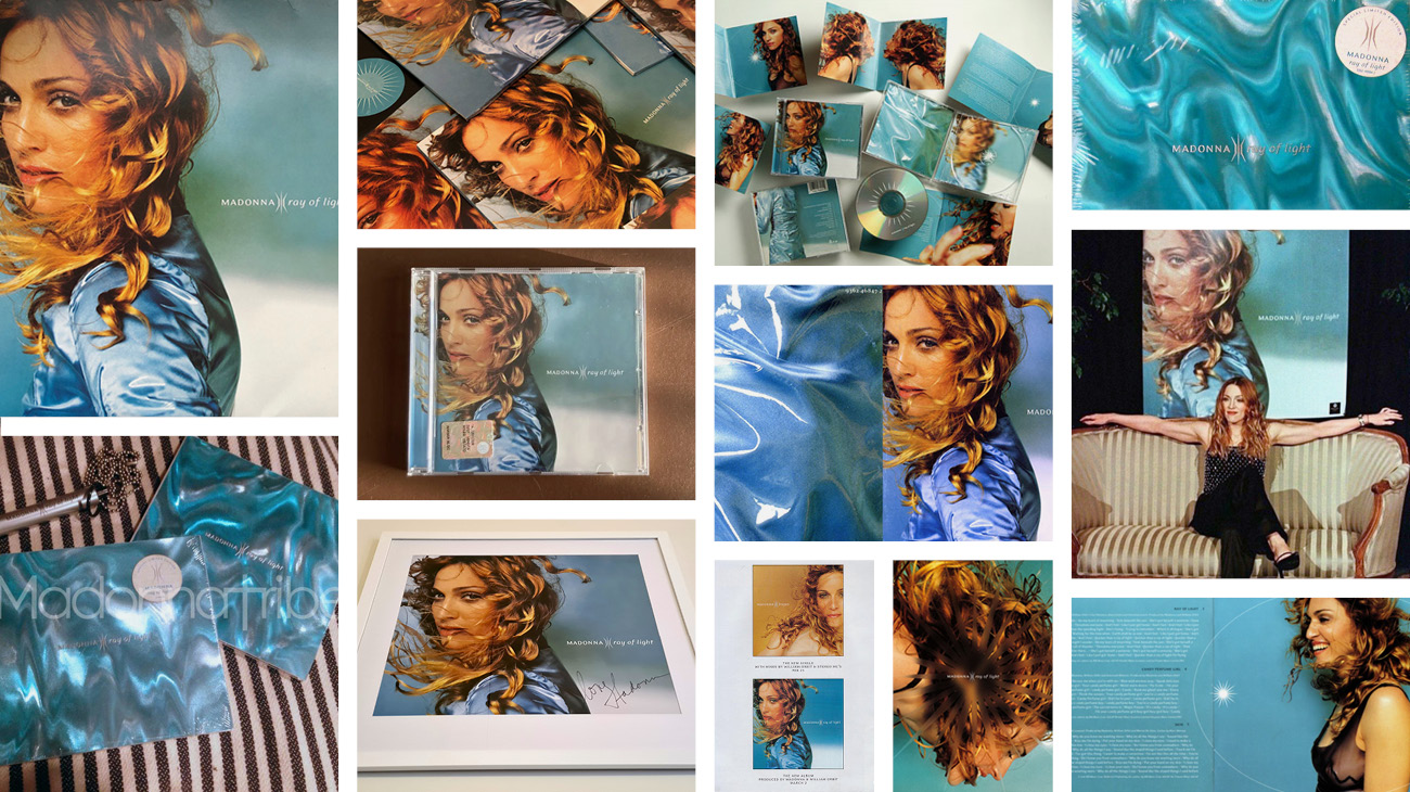 Madonna's "Ray of Light" album's original pressings in CD, vinyl LP and promotional items