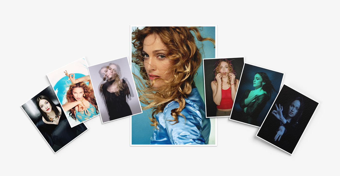Lithographs of Madonna photos taken during the "Ray of Light" album era.