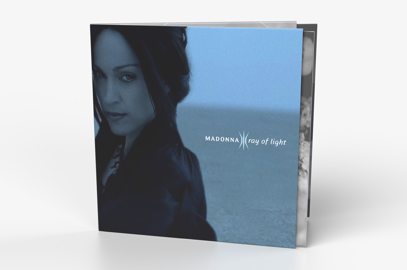 My redesigned Madonna "Ray of Light" album cover in a new vinyl edition design based on the "Frozen" music video, front cover