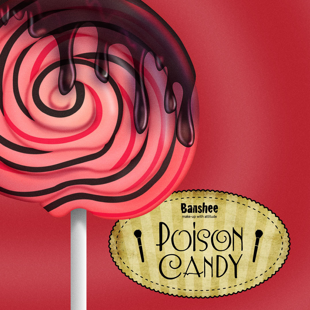 Social media post promoting the Poison Candy makeup collection