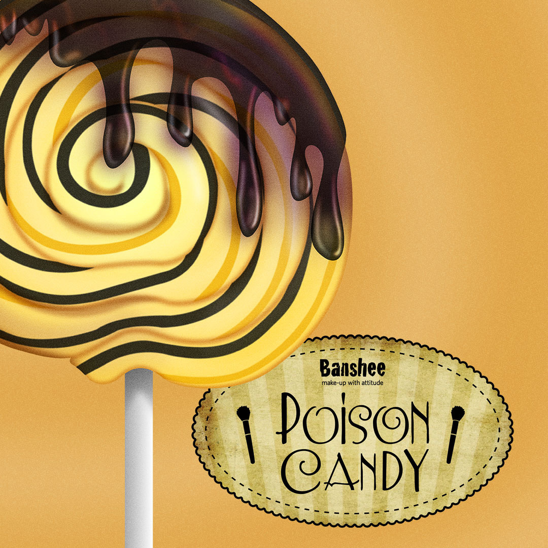Social media post promoting the Poison Candy makeup collection