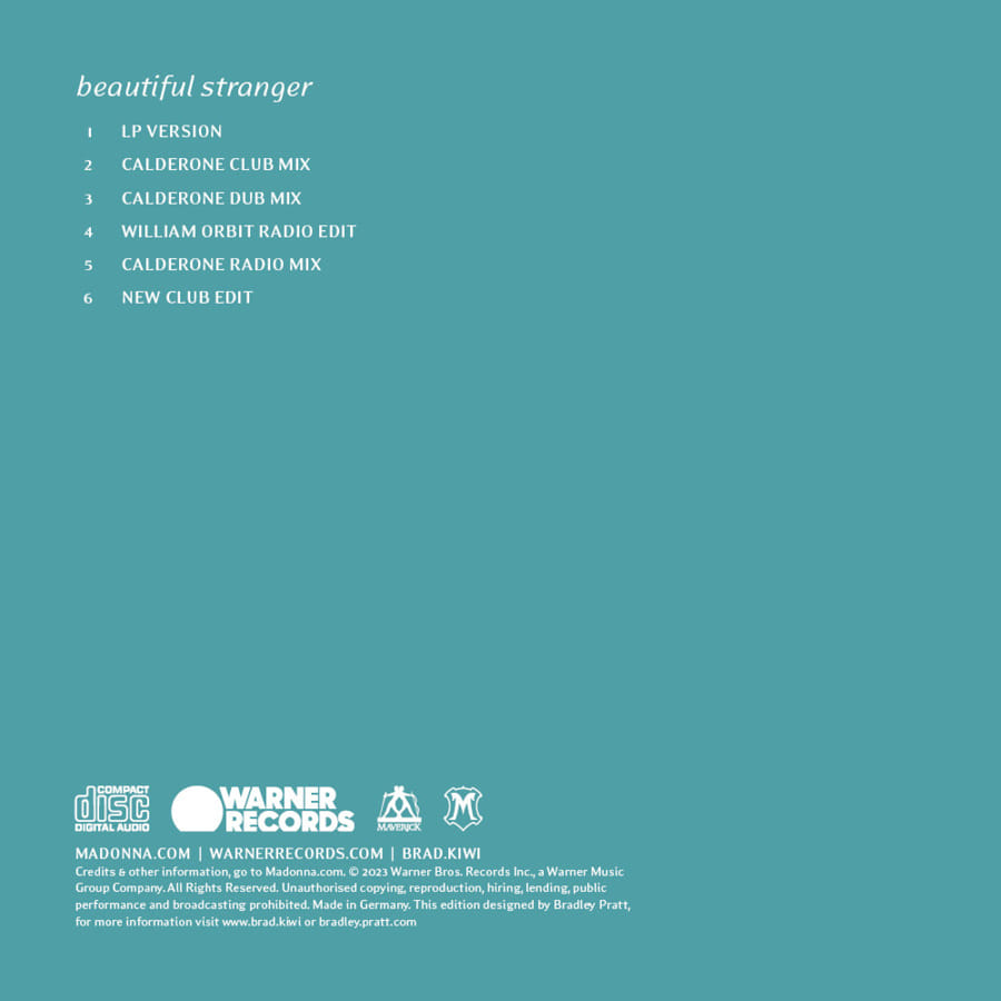 CD-10: Madonna's "Beautiful Stranger" single remixes