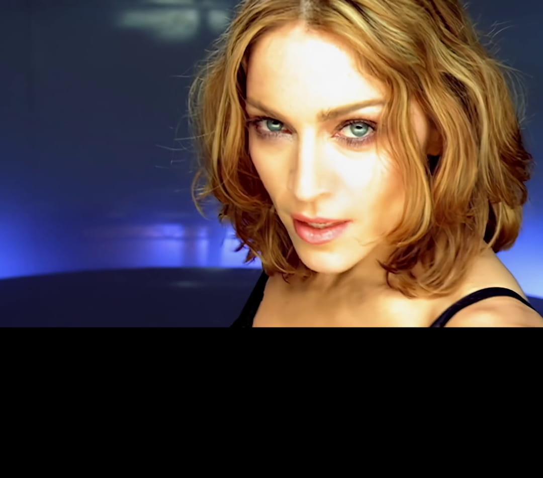 My redesigned and re-created series of Madonna's "Beautiful Stranger" single cover.