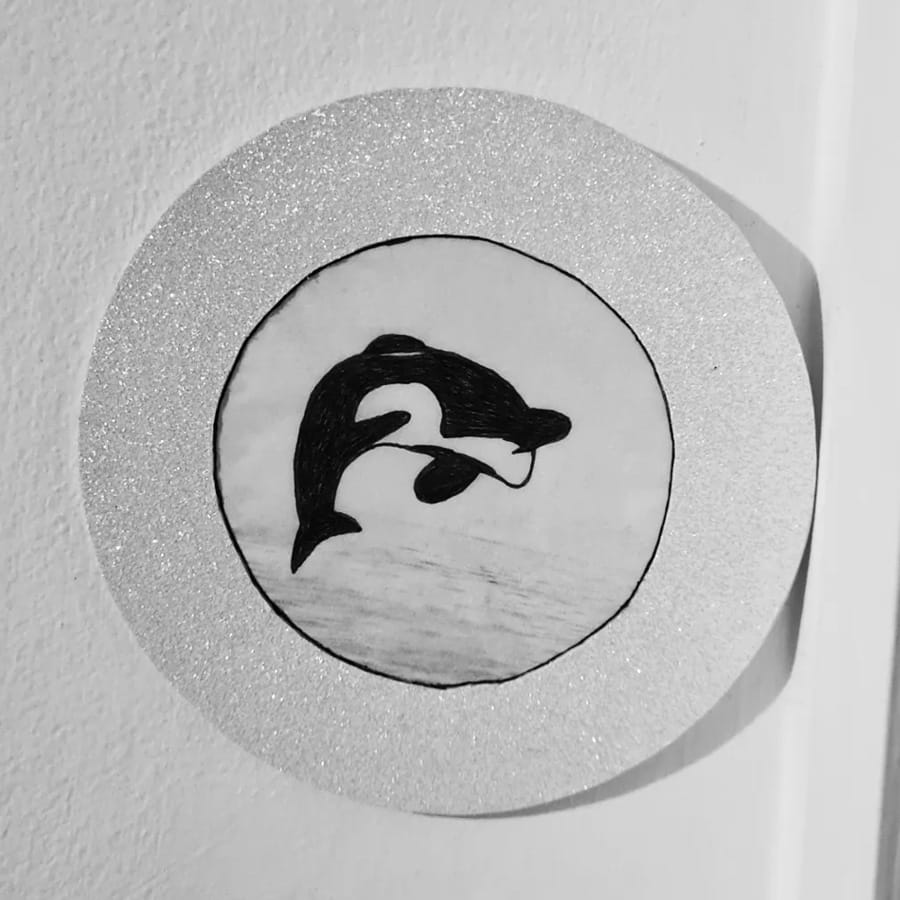 An orca artwork drawn for me by a friend