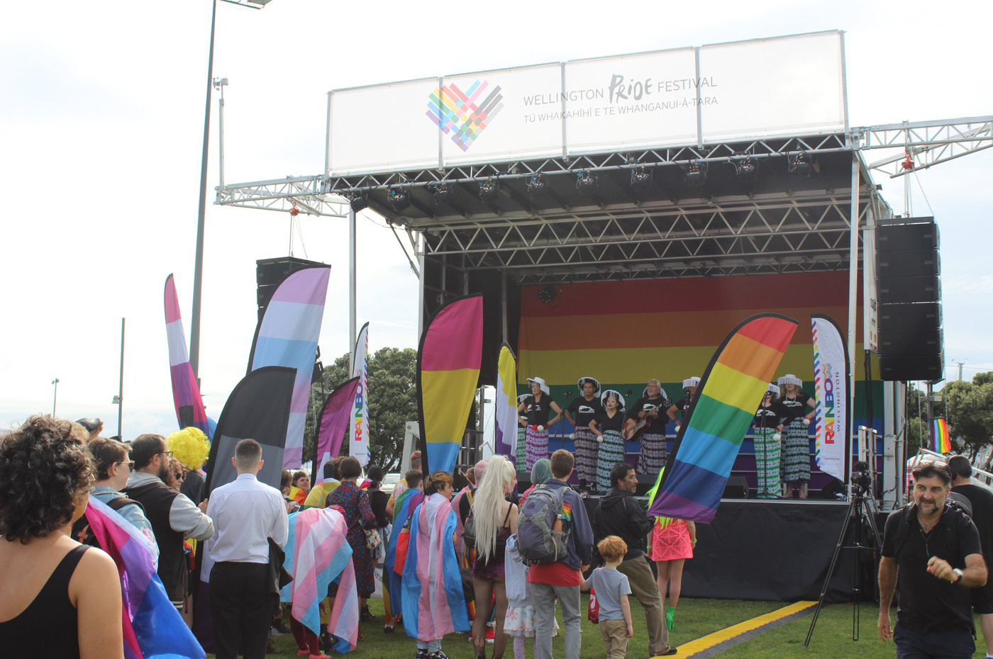The 2020 Wellington Pride Festival main stage